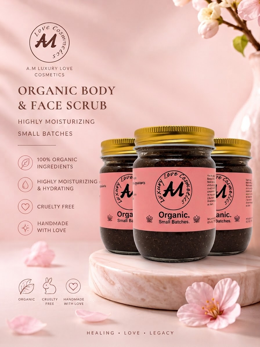 Organic Brown Sugar Lavender Face& body Scrub