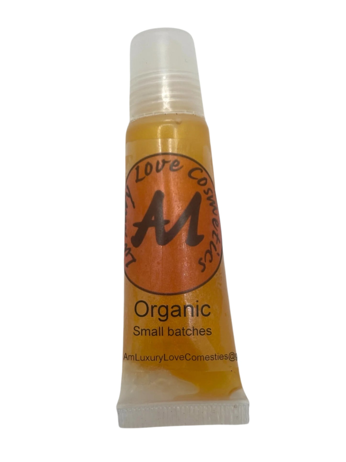 Gold Digger – 10ml Organic Lip Gloss with Gold Shimmer & Sweet Orange Essential Oil