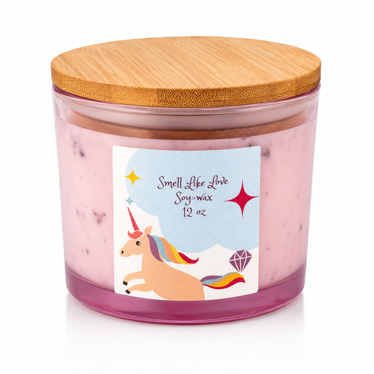 Organic Soy Candle – Strawberry Love (9 oz)