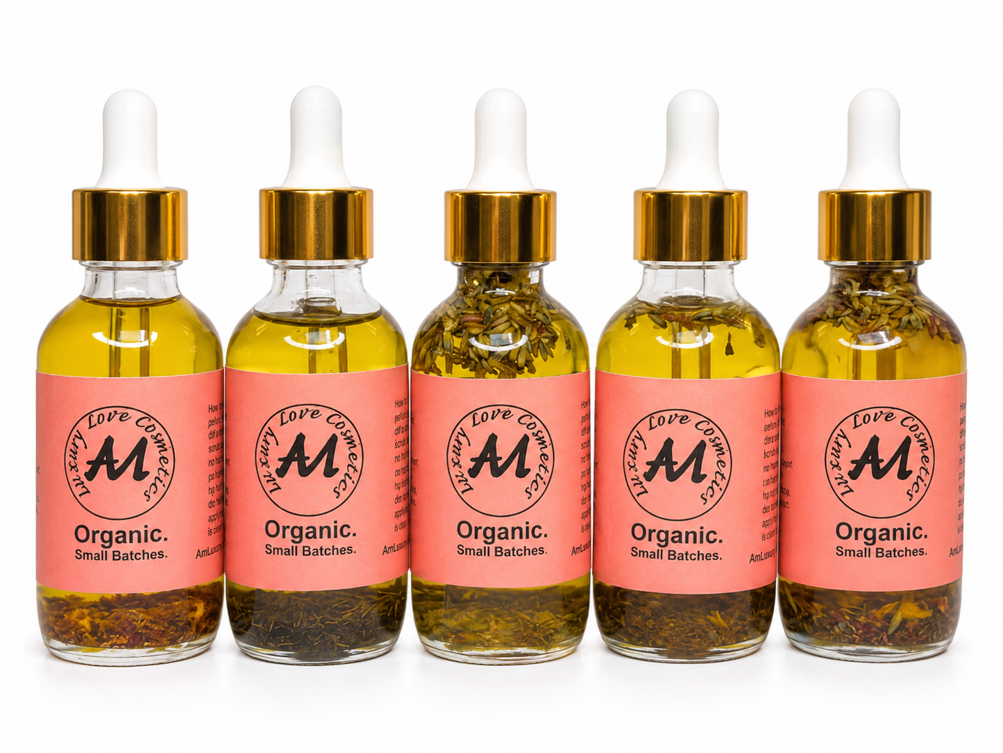 Luxury 6-Pack Herbal Hair, Face & Body Oils – Organic Multi-Use Set