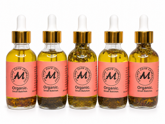 Luxury 6-Pack Herbal Hair, Face & Body Oils – Organic Multi-Use Set