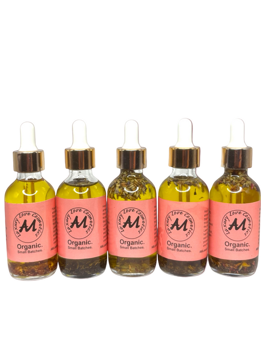 Luxury 6-Pack Herbal Hair, Face & Body Oils – Organic Multi-Use Set